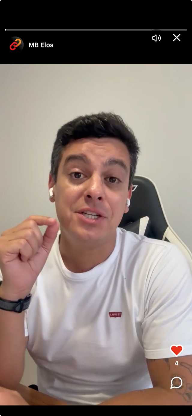 Stories e conteúdo em vídeo no MB Elos